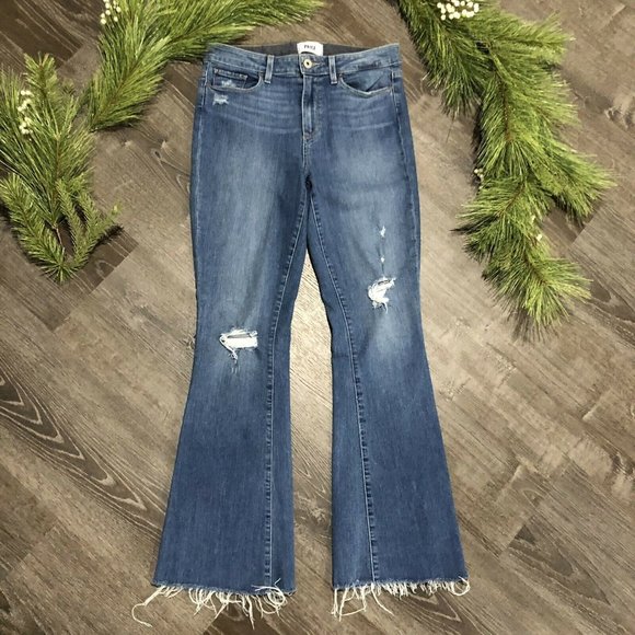 Paige Denim - Paige Jeans Sz 29 High Rise Bell Canyon Raw Hem
